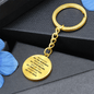 All You Need | Personalized Circle Keychain