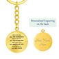 All You Need | Personalized Circle Keychain