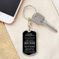 Grandson Love Grandpa "Enjoy the Ride" | Dog Tag Key Chain