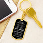Grandson Love Grandpa "Enjoy the Ride" | Dog Tag Key Chain
