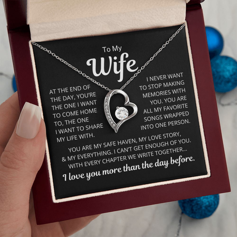 Gift for Wife "My Love Story" | Forever Love Necklace