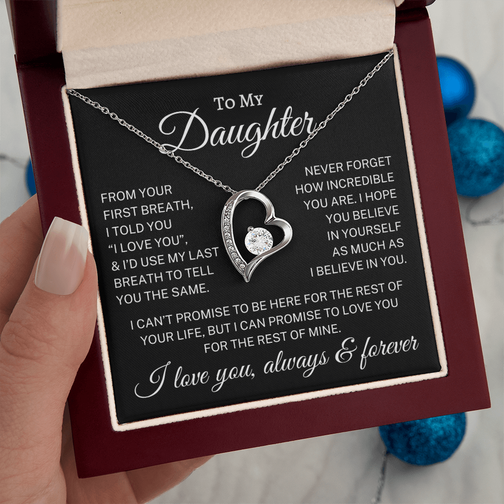 Gift for Daughter "“From Your First Breath” | Forever Love Necklace