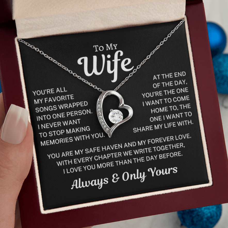 Gift for Wife "All My Favorite Songs" | Forever Love Necklace