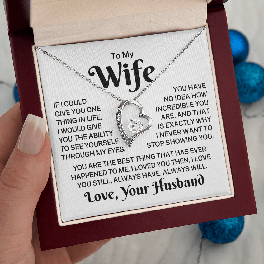 Gift for Wife "Always Will" | Forever Love Necklace