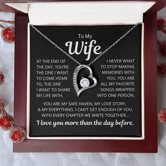 Gift for Wife "My Love Story" | Forever Love Necklace