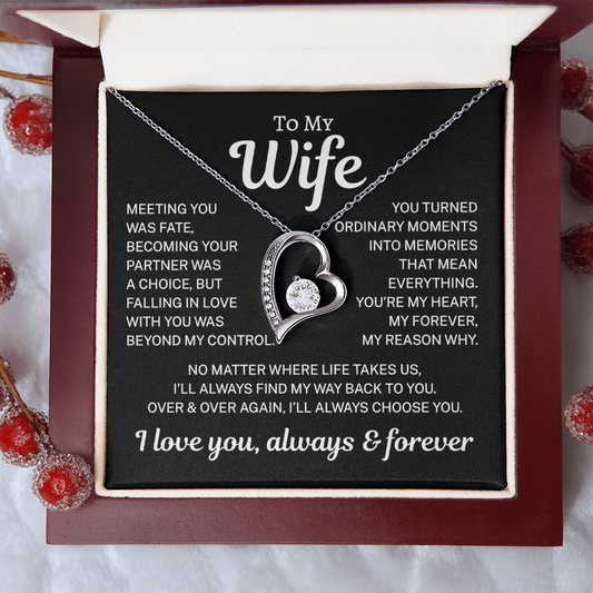 Gift for Wife "My Reason Why" | Forever Love Necklace