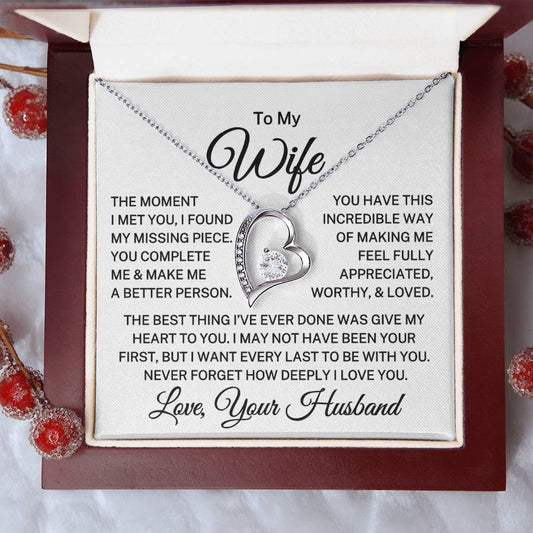 Gift for Wife "The Moment I Met You" | Forever Love Necklace