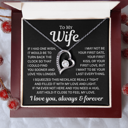 Gift for Wife "Feel My Love" | Forever Love Necklace