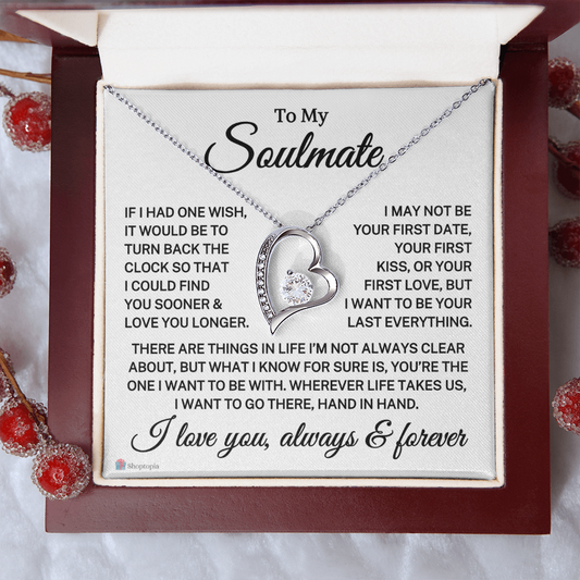 Gift for Soulmate "Love You Longer" | Forever Love Necklace