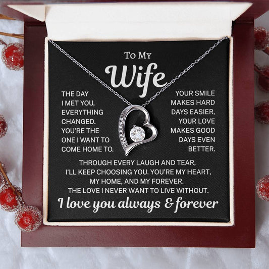 Gift for Wife "You're My Heart" | Forever Love Necklace