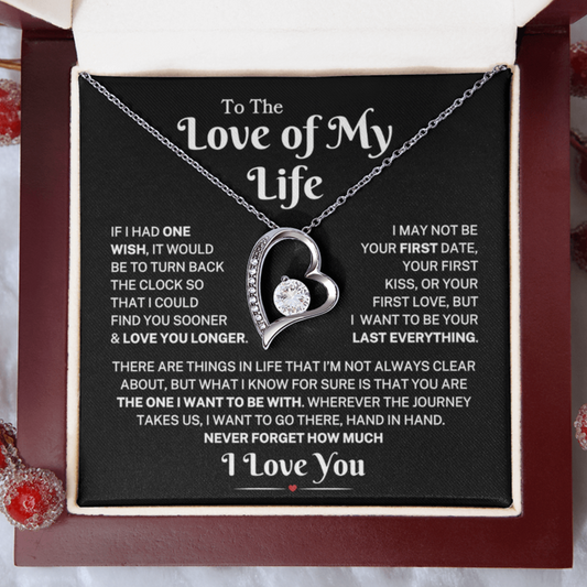 Love Of My Life "Love You Longer" | Forever Heart Necklace