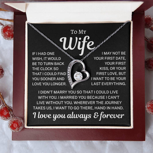 Gift for Wife "Love You Longer" | Forever Love Necklace