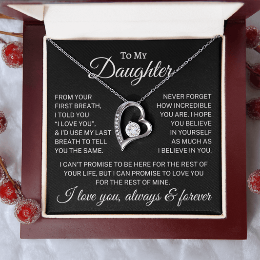 Gift for Daughter "“From Your First Breath” | Forever Love Necklace