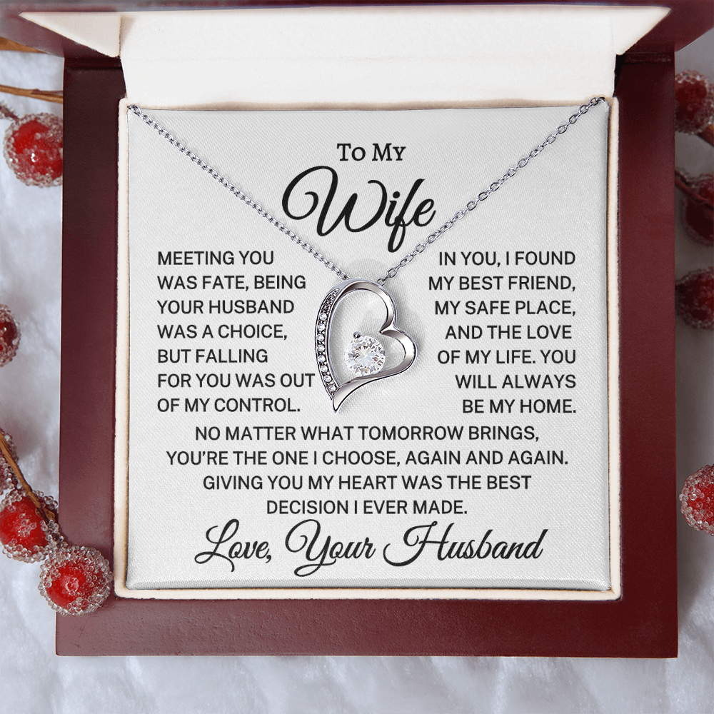 Gift for Wife "Giving You My Heart" | Forever Love Necklace