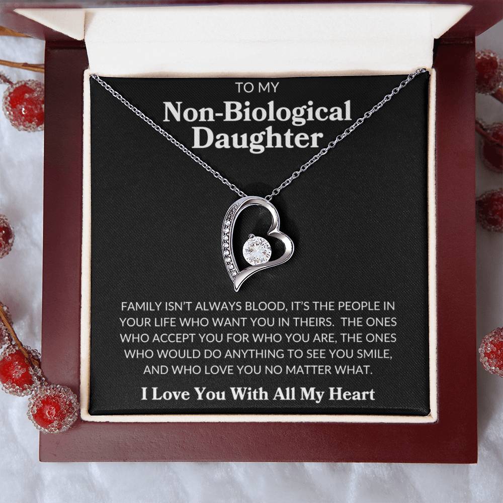 To My Non Biological Daughter | Forever Love Necklace - Shoptopia Jewelry