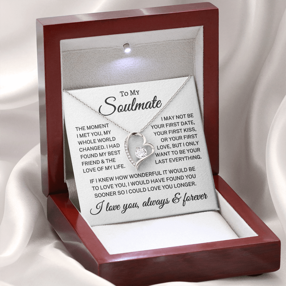 Gift for Soulmate "My Whole World Changed" | Forever Love Necklace