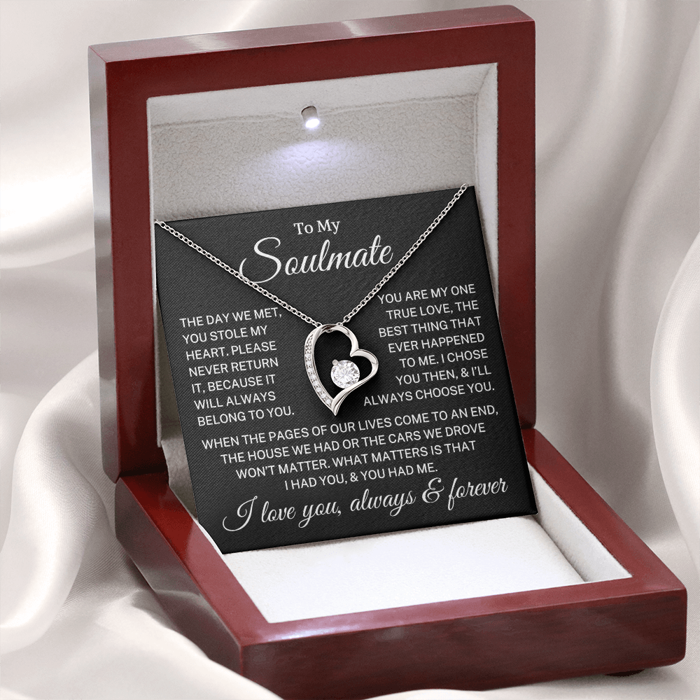 Gift for Soulmate "You Had Me" | Forever Love Necklace