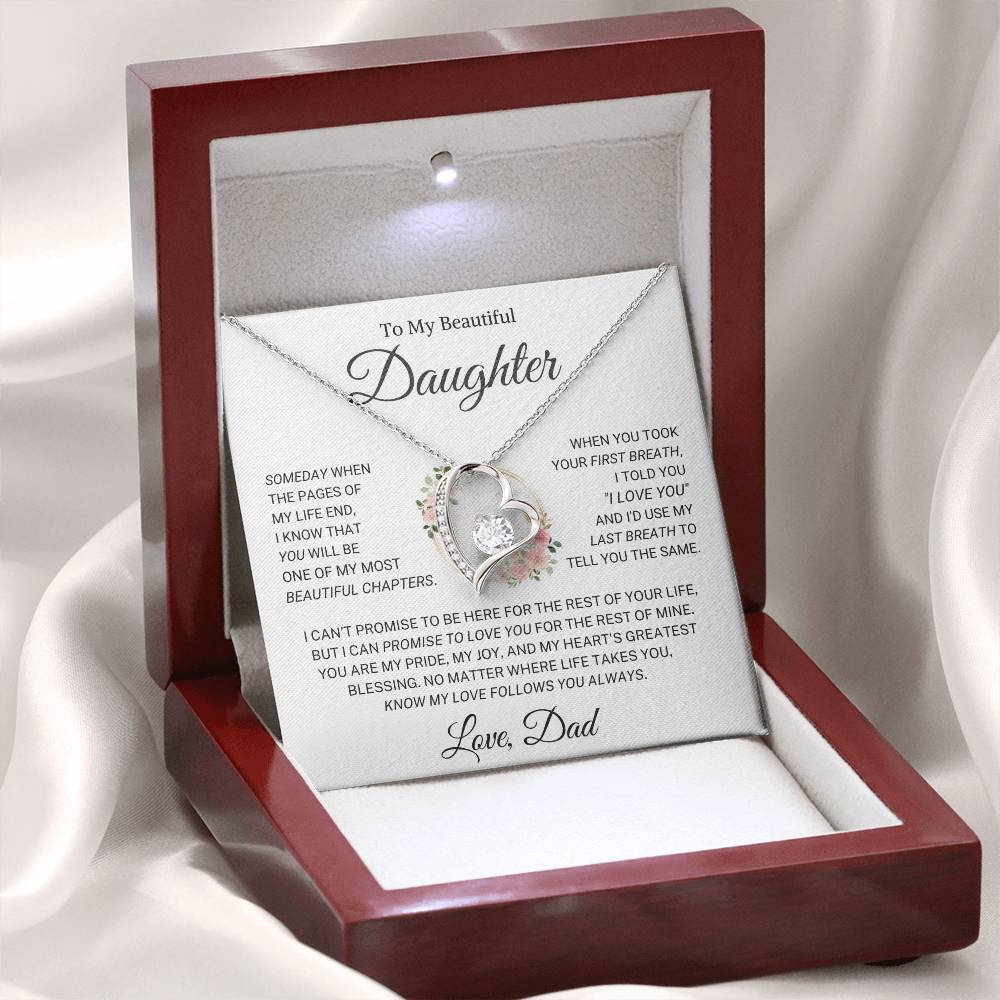 Daughter Love Dad  "Your First Breath" | Forever Love Necklace