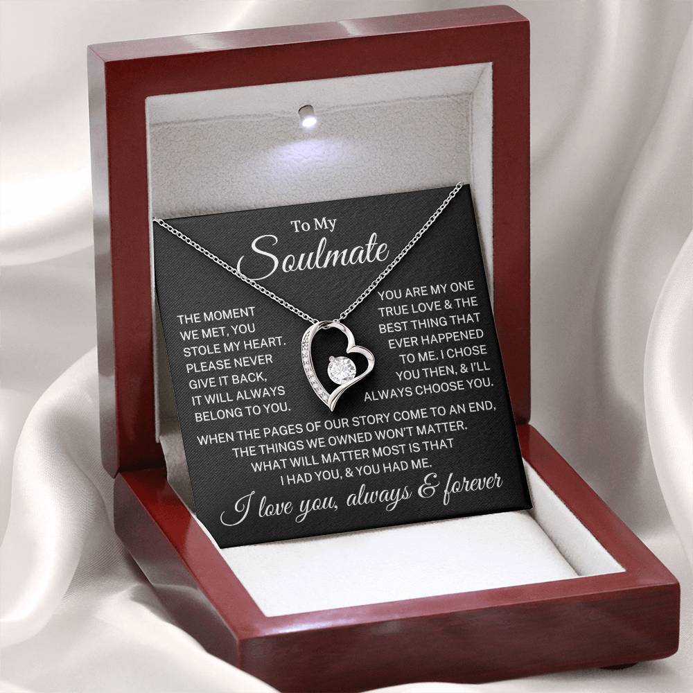 Gift for Soulmate "Always Choose You" | Forever Love Necklace