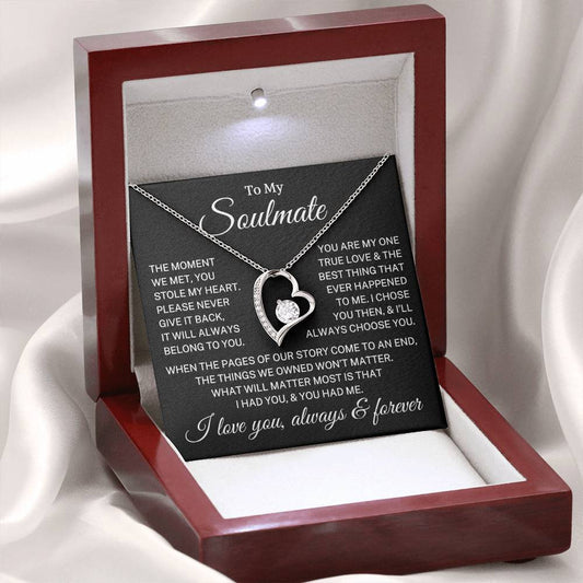 Gift for Soulmate "Always Choose You" | Forever Love Necklace