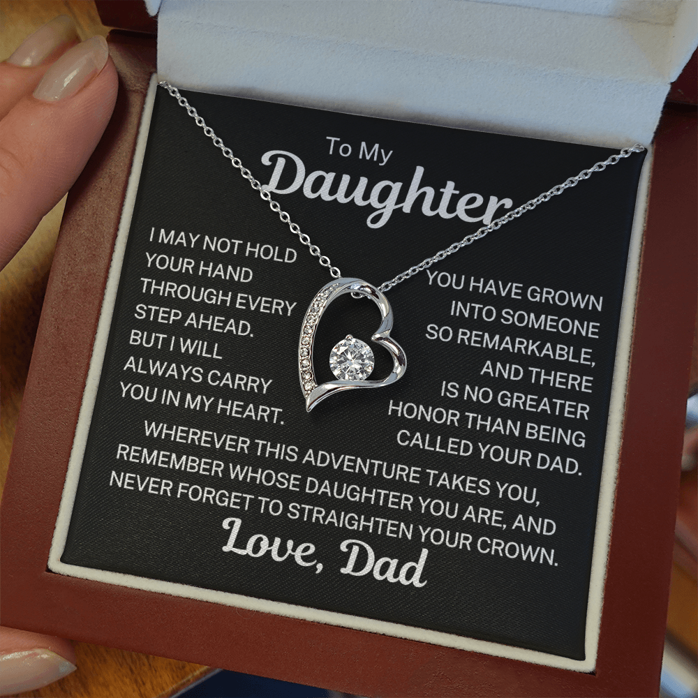 Gift for My Daughter "Always Carry You" | Forever Love Necklace