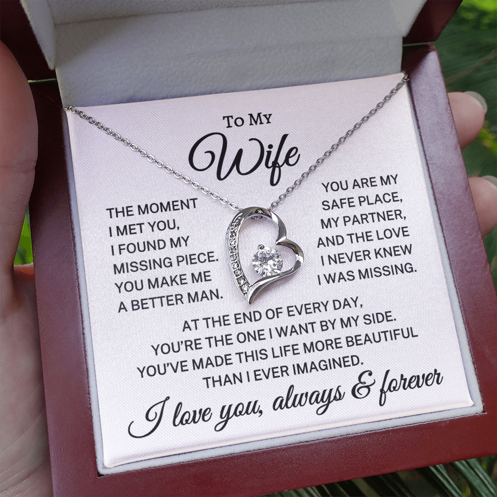 Gift for Wife "By My Side" | Forever Love Necklace