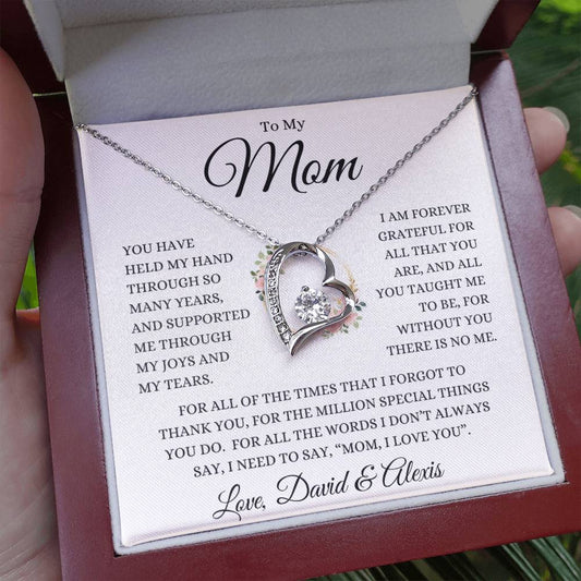 Mom Personalized Sign Off "Million Special Things" | Love Knot Necklace - Shoptopia Jewelry