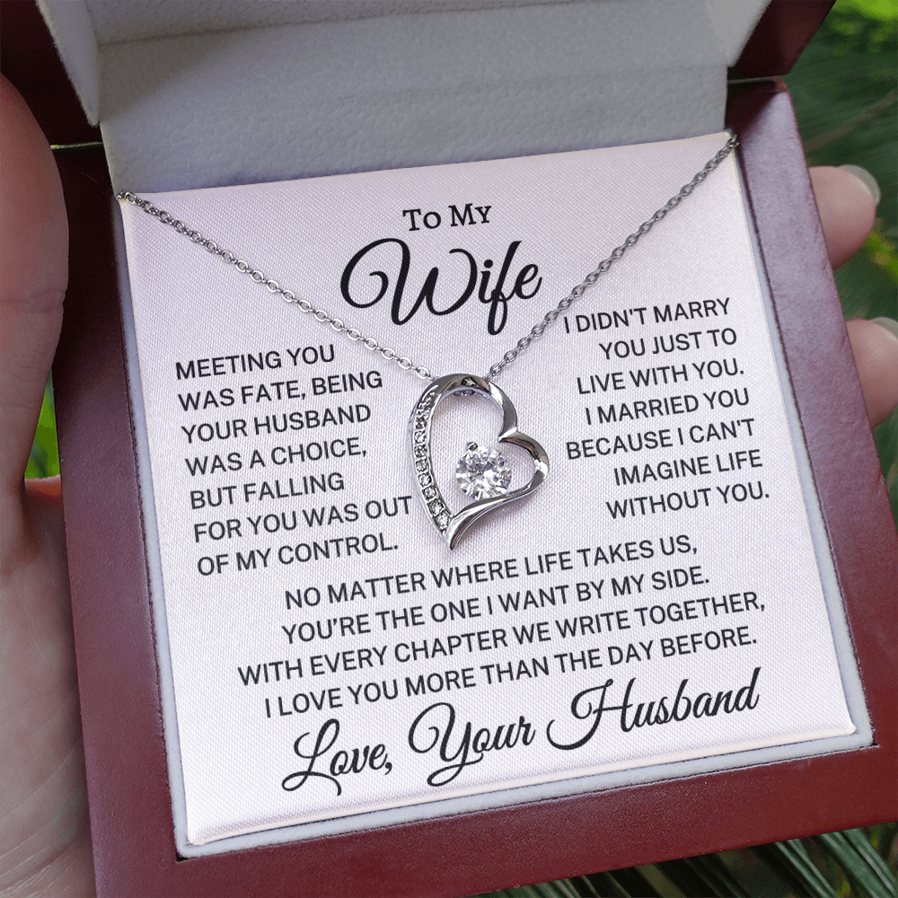 Gift for Wife "By My Side" | Forever Love Necklace