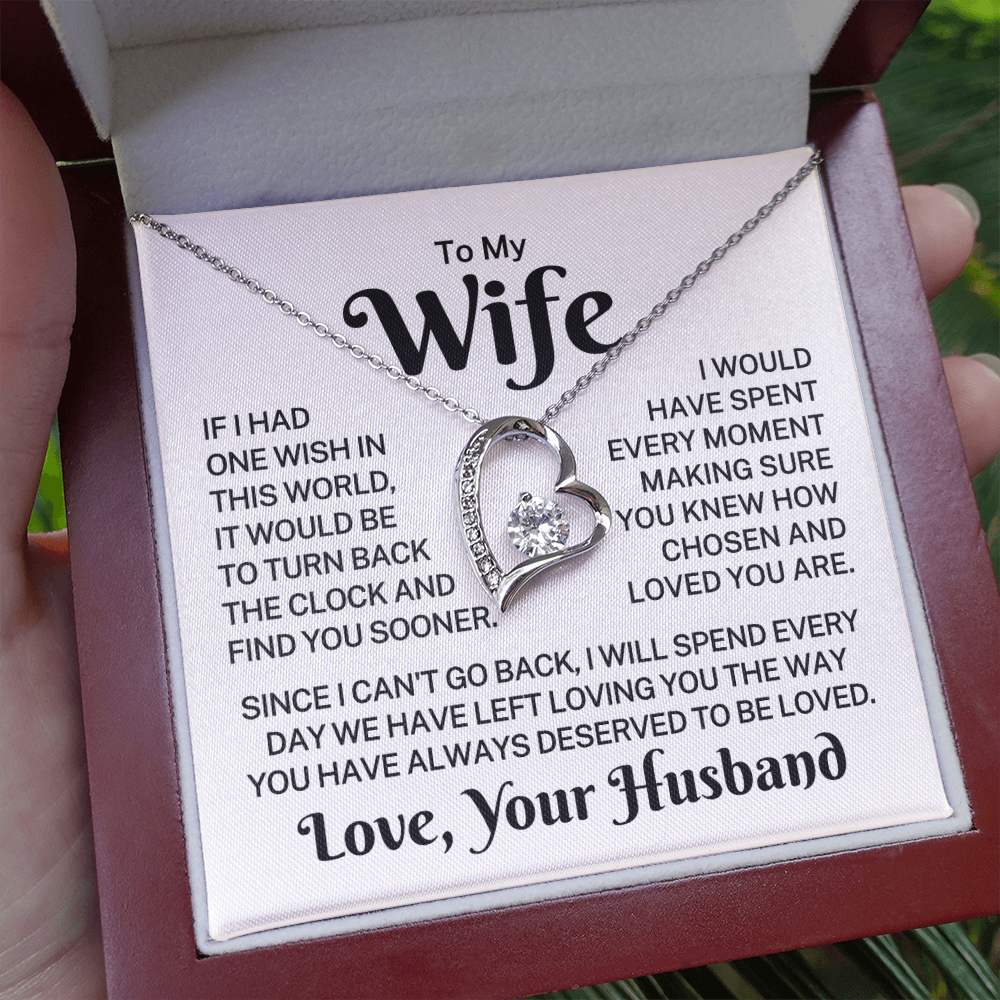 Gift for My Wife "Chosen And Loved" | Forever Love Necklace