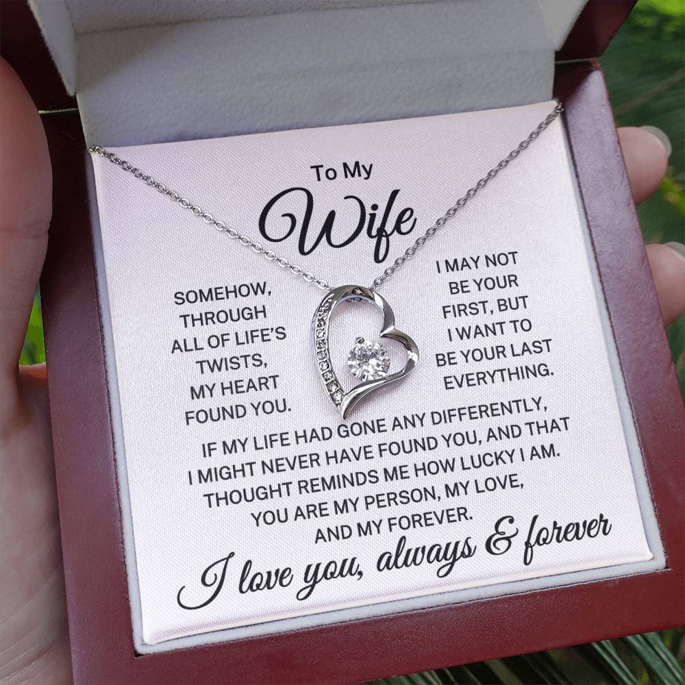 Gift for Wife "My Heart Found You" | Forever Love Necklace