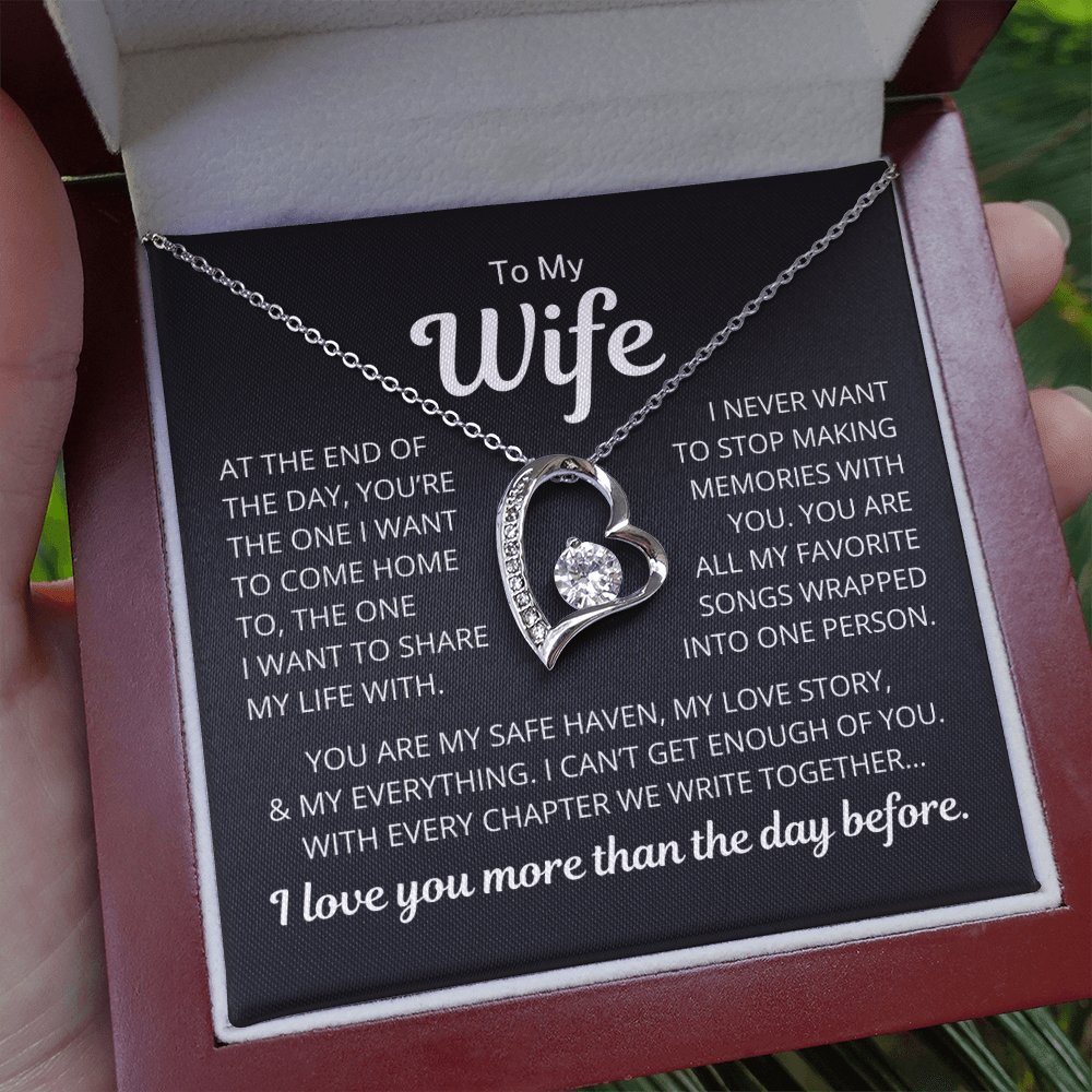 Gift for Wife "My Love Story" | Forever Love Necklace