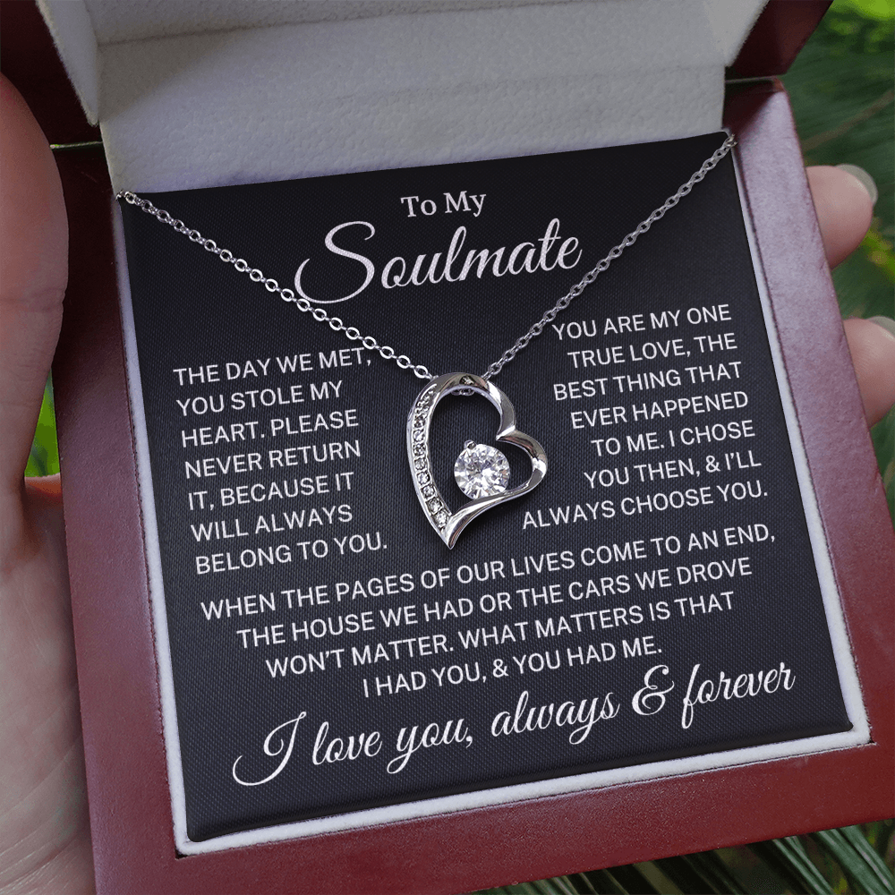 Gift for Soulmate "You Had Me" | Forever Love Necklace