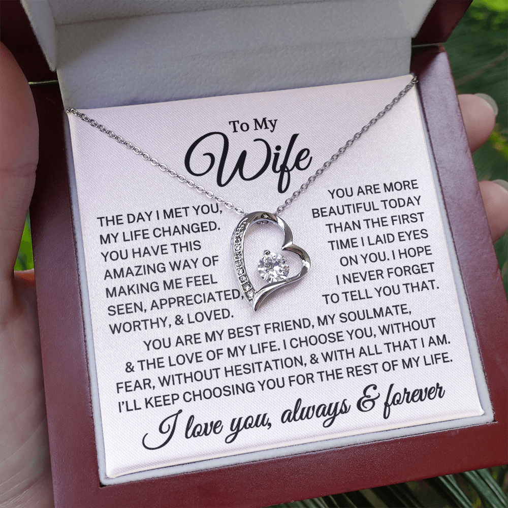 Gift for Wife "I Choose You" | Forever Love Necklace