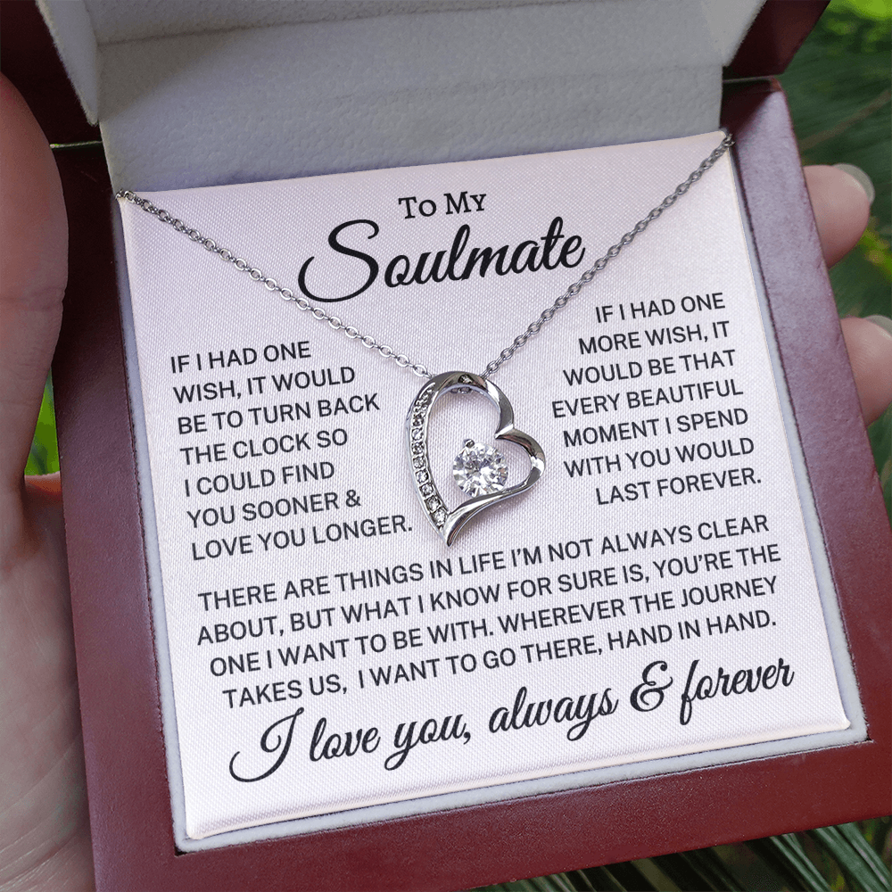 Gift for Soulmate "Last Forever" | Forever Love Necklace
