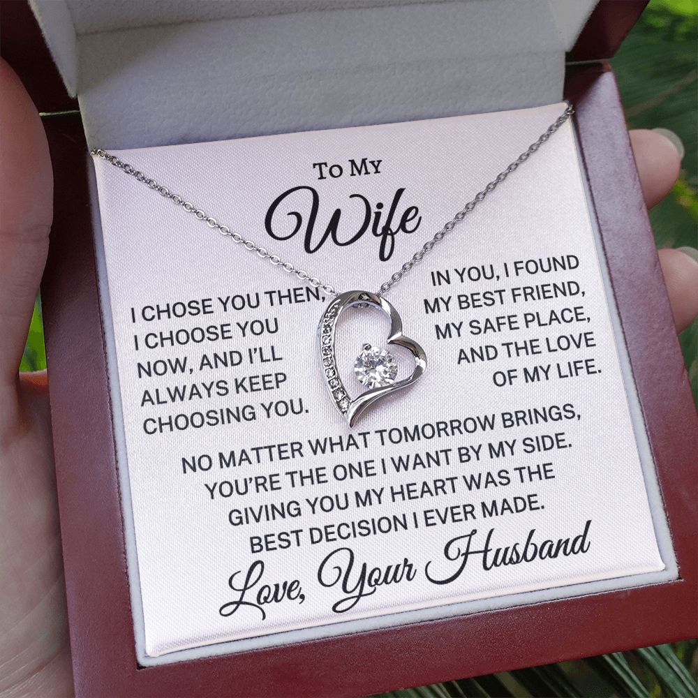 Gift for Wife "Keep Choosing You" | Forever Love Necklace