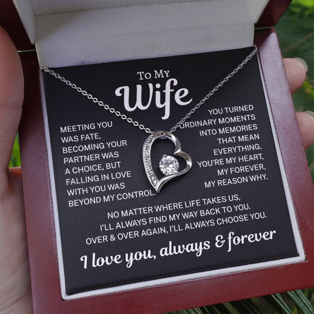 Gift for Wife "My Reason Why" | Forever Love Necklace