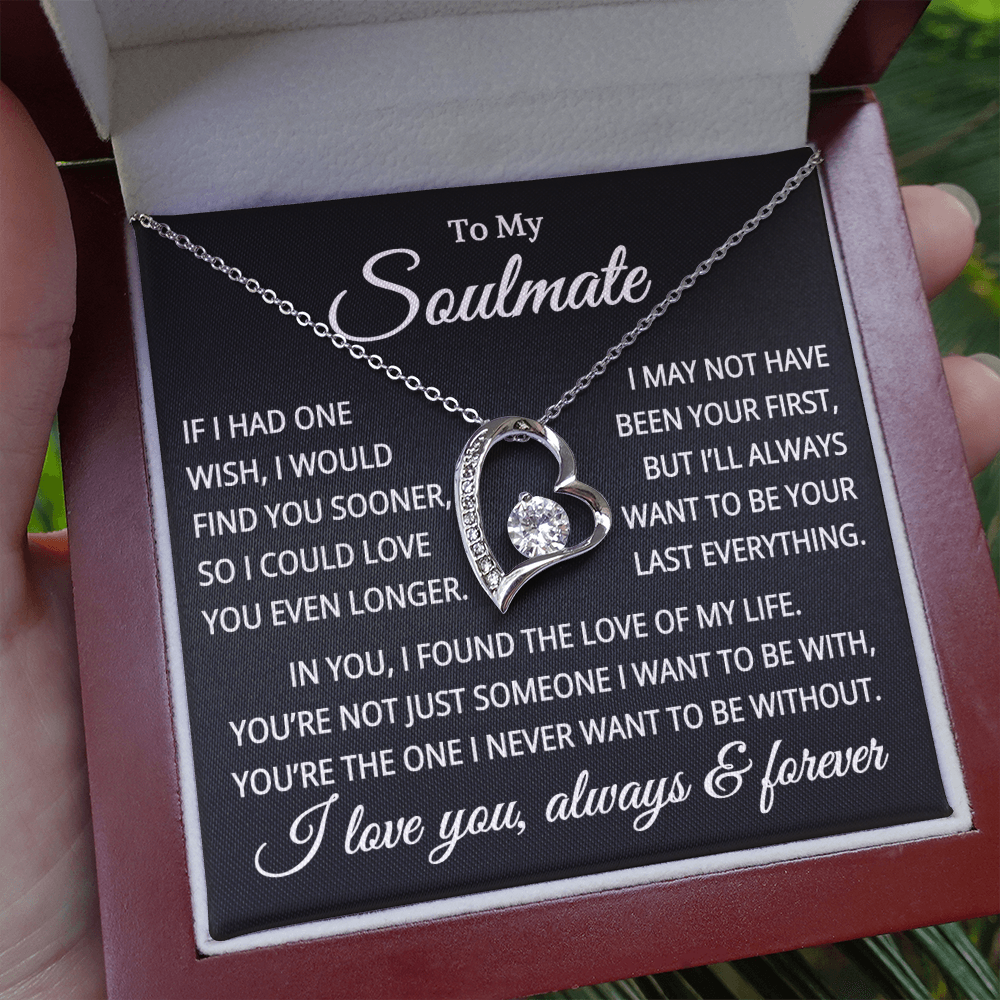 Gift for Soulmate "Found The Love of My Life" | Forever Love Necklace