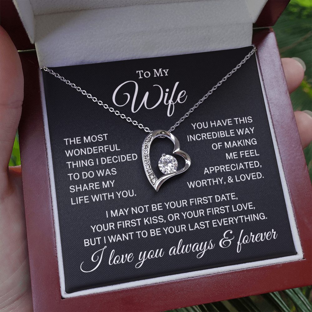 Gift for Wife "Most Wonderful Thing" | Forever Love Necklace