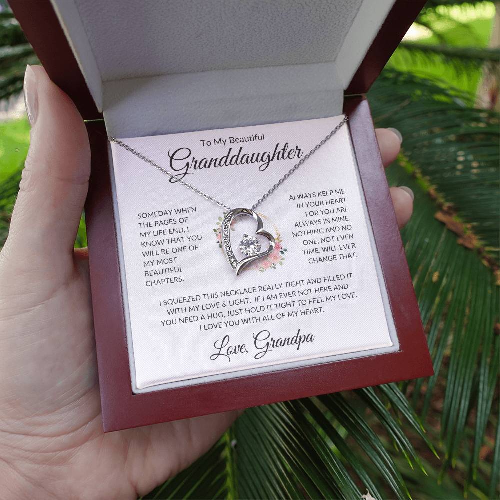 Granddaughter Love Grandpa | Forever Love Necklace