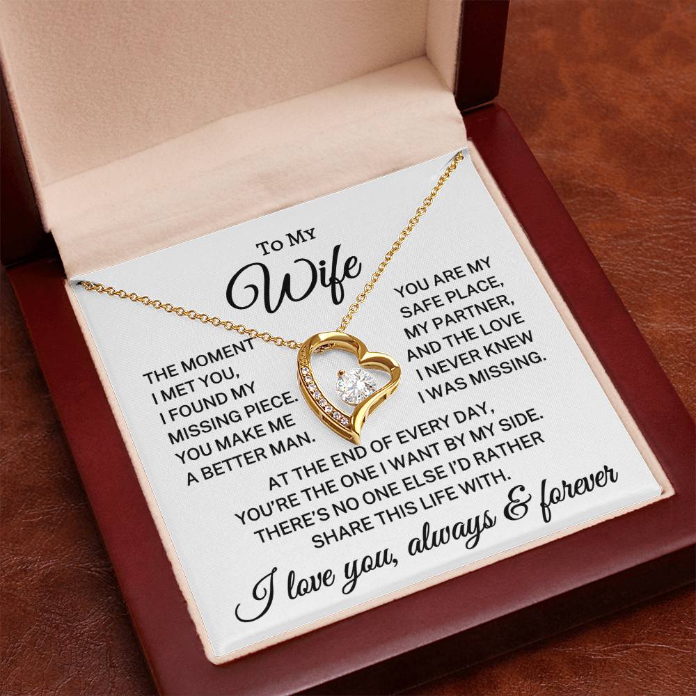 Gift for Wife "No One Else" | Forever Love Necklace