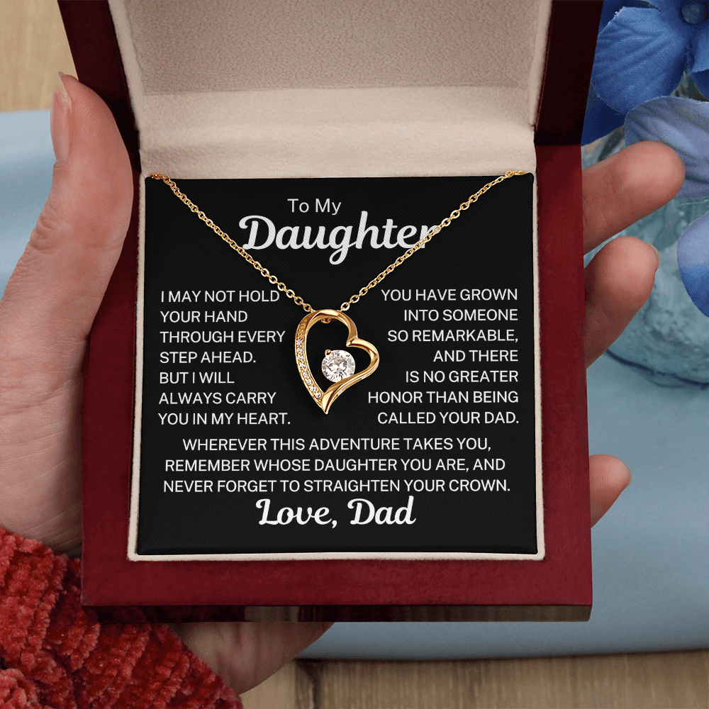 Gift for My Daughter "Always Carry You" | Forever Love Necklace