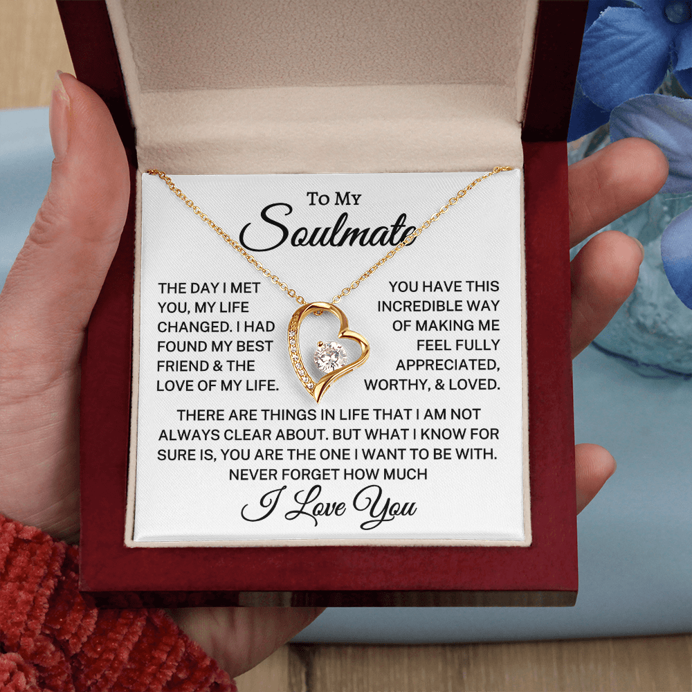 Gift for Soulmate "You Are The One" | Forever Love Necklace