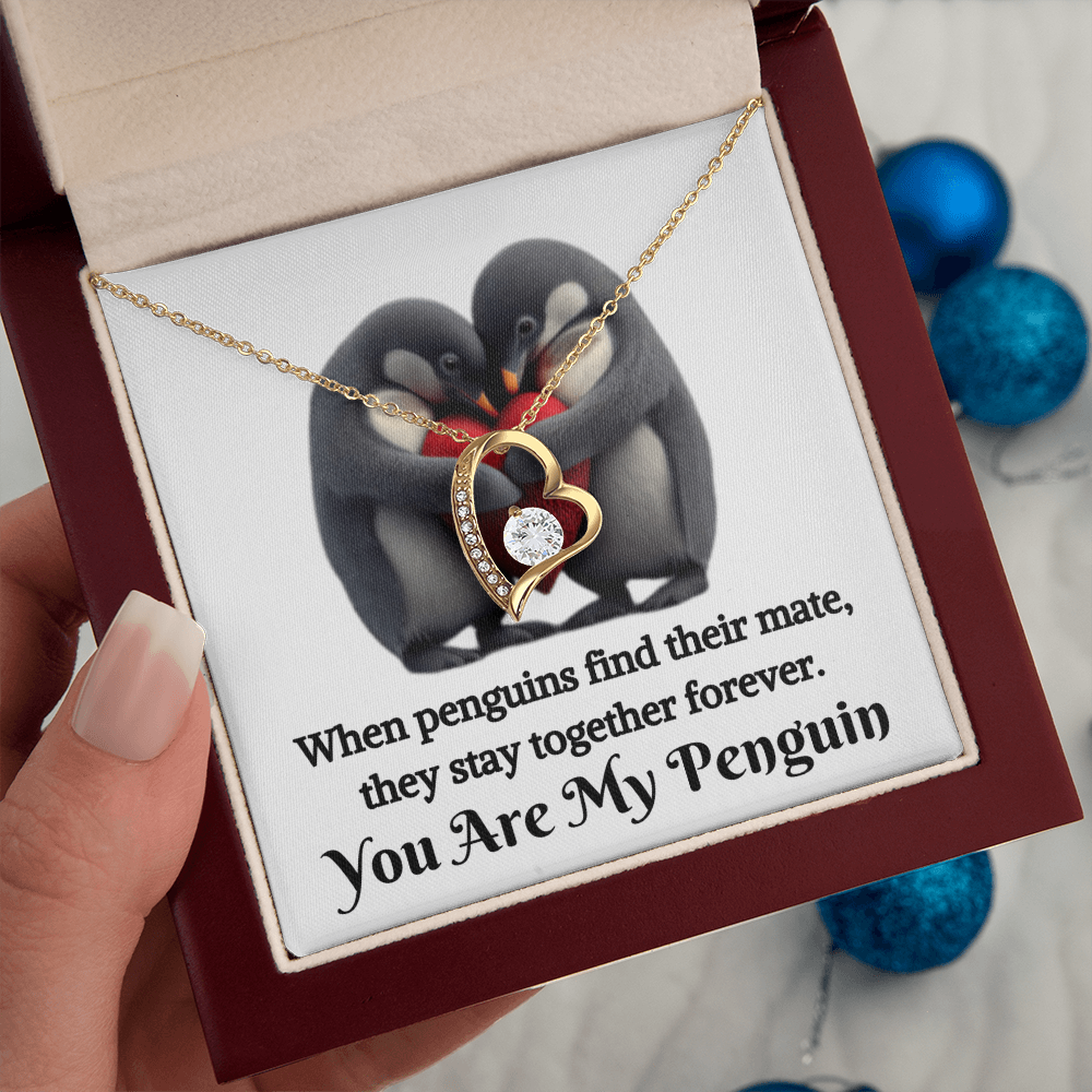 Gift for Soulmate "You Are My Penguin" | Forever Love Necklace