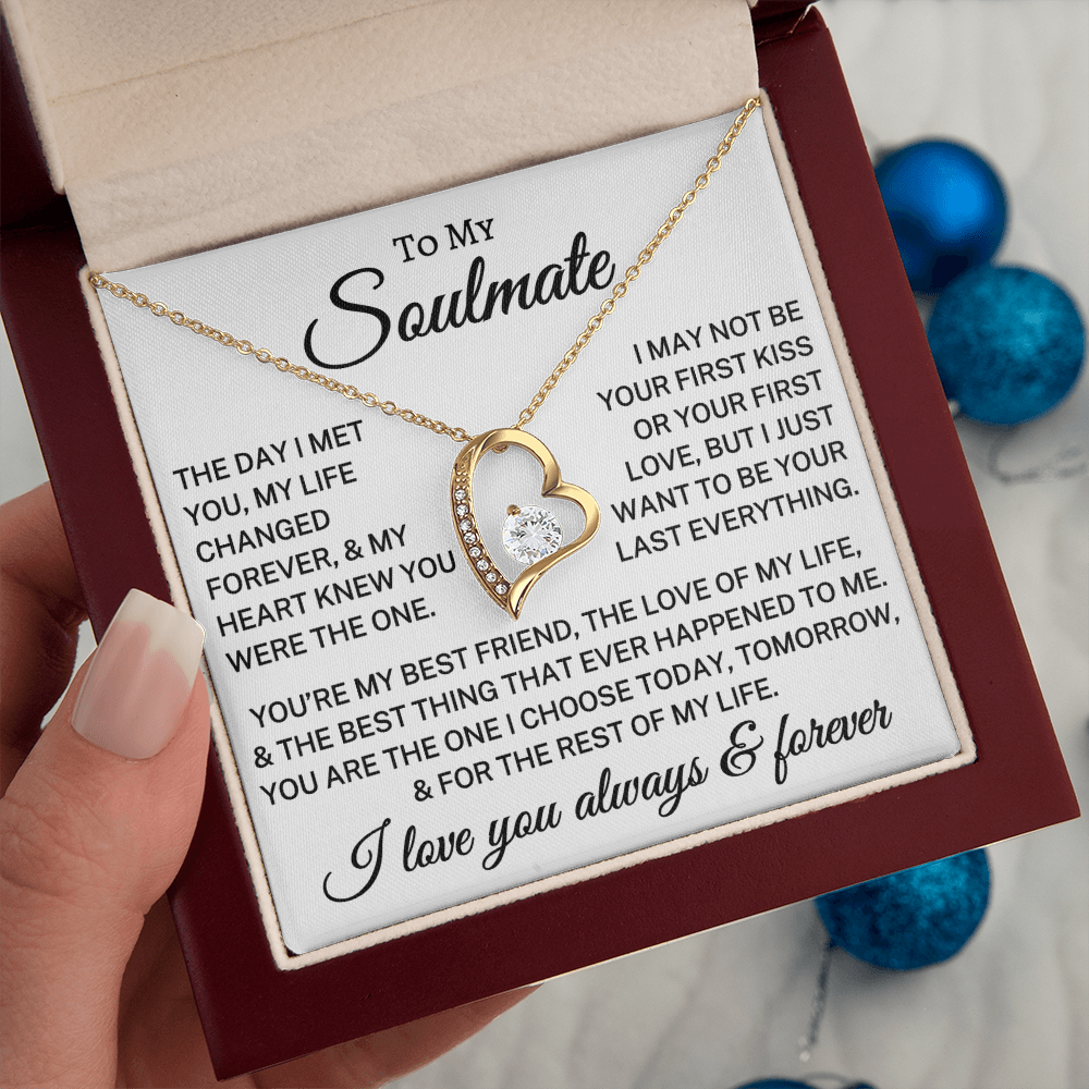 Gift for Soulmate "My Heart Knew" | Forever Love Necklace