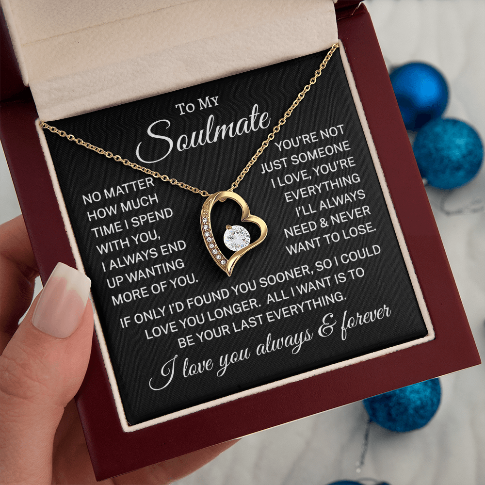Gift for Soulmate "If Only" | Forever Love Necklace