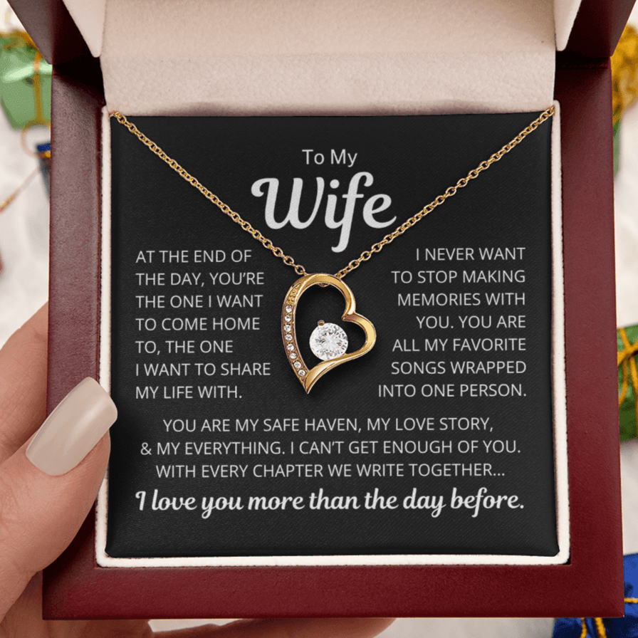 Gift for Wife "My Love Story" | Forever Love Necklace