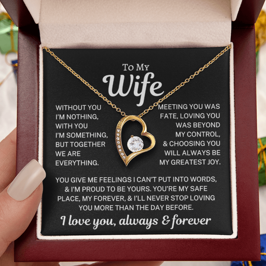 Gift for Wife "We Are Everything" | Forever Love Necklace