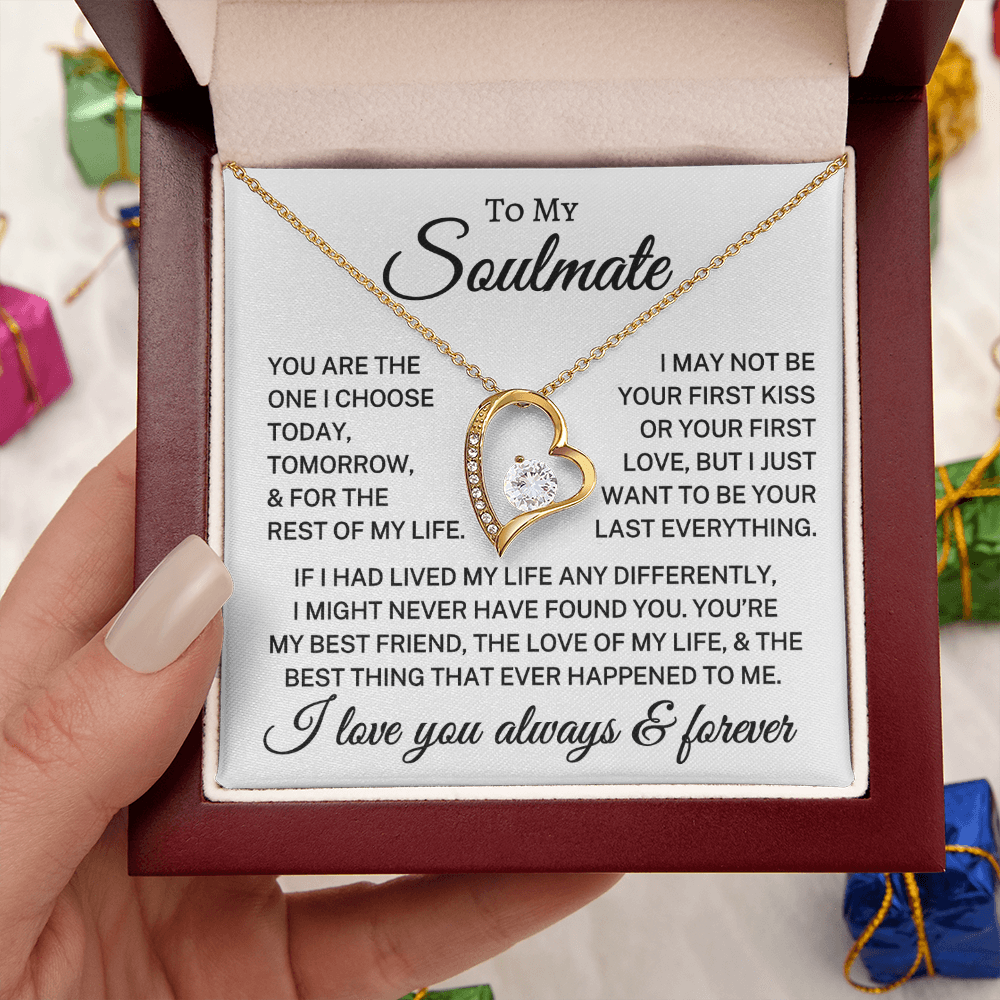 Gift for Soulmate "You Are The One" | Forever Love Necklace