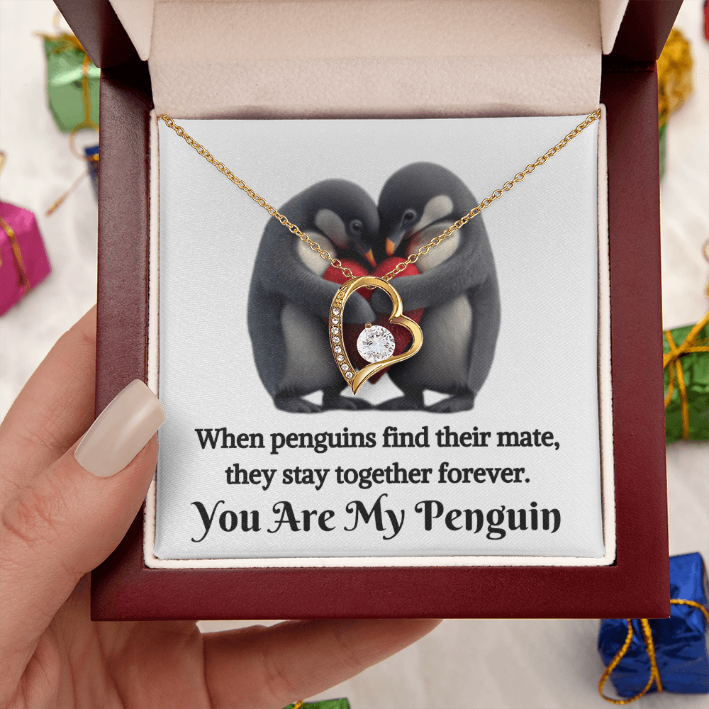 Gift for Soulmate "You Are My Penguin" | Forever Love Necklace