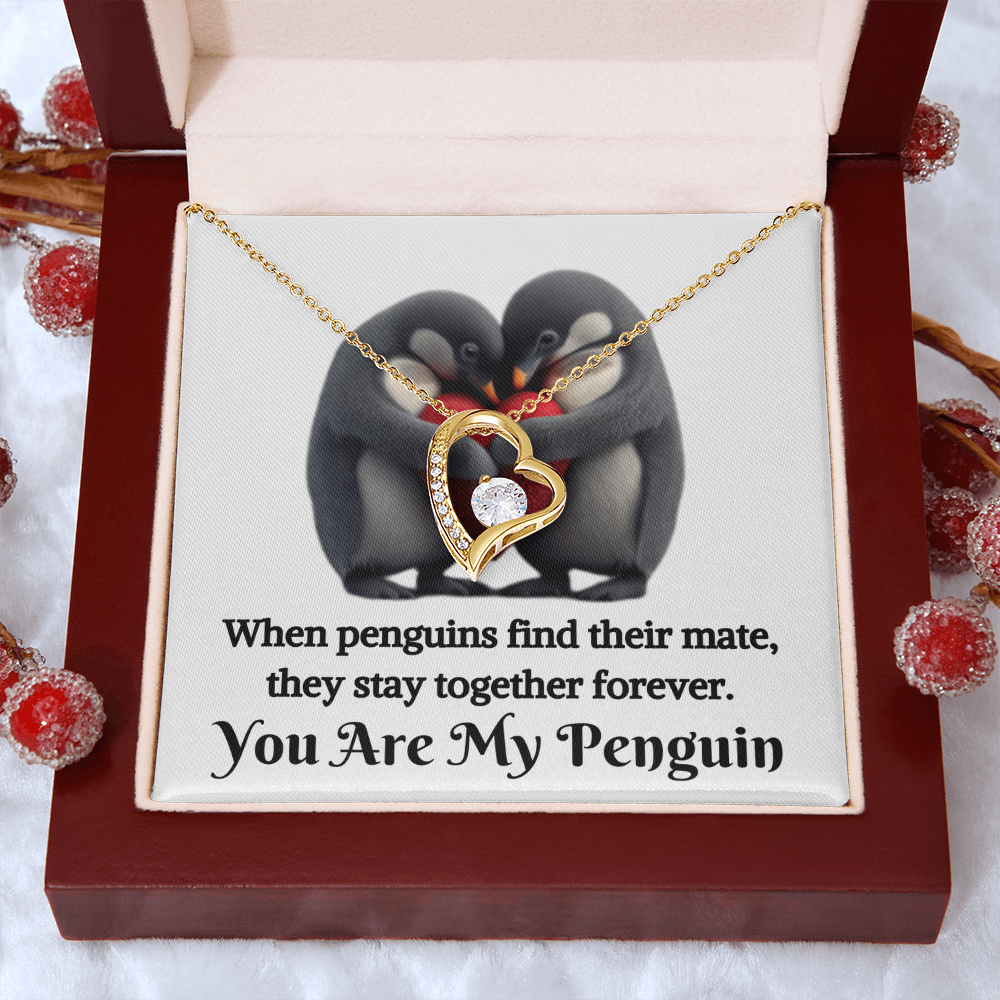 Gift for Soulmate "You Are My Penguin" | Forever Love Necklace